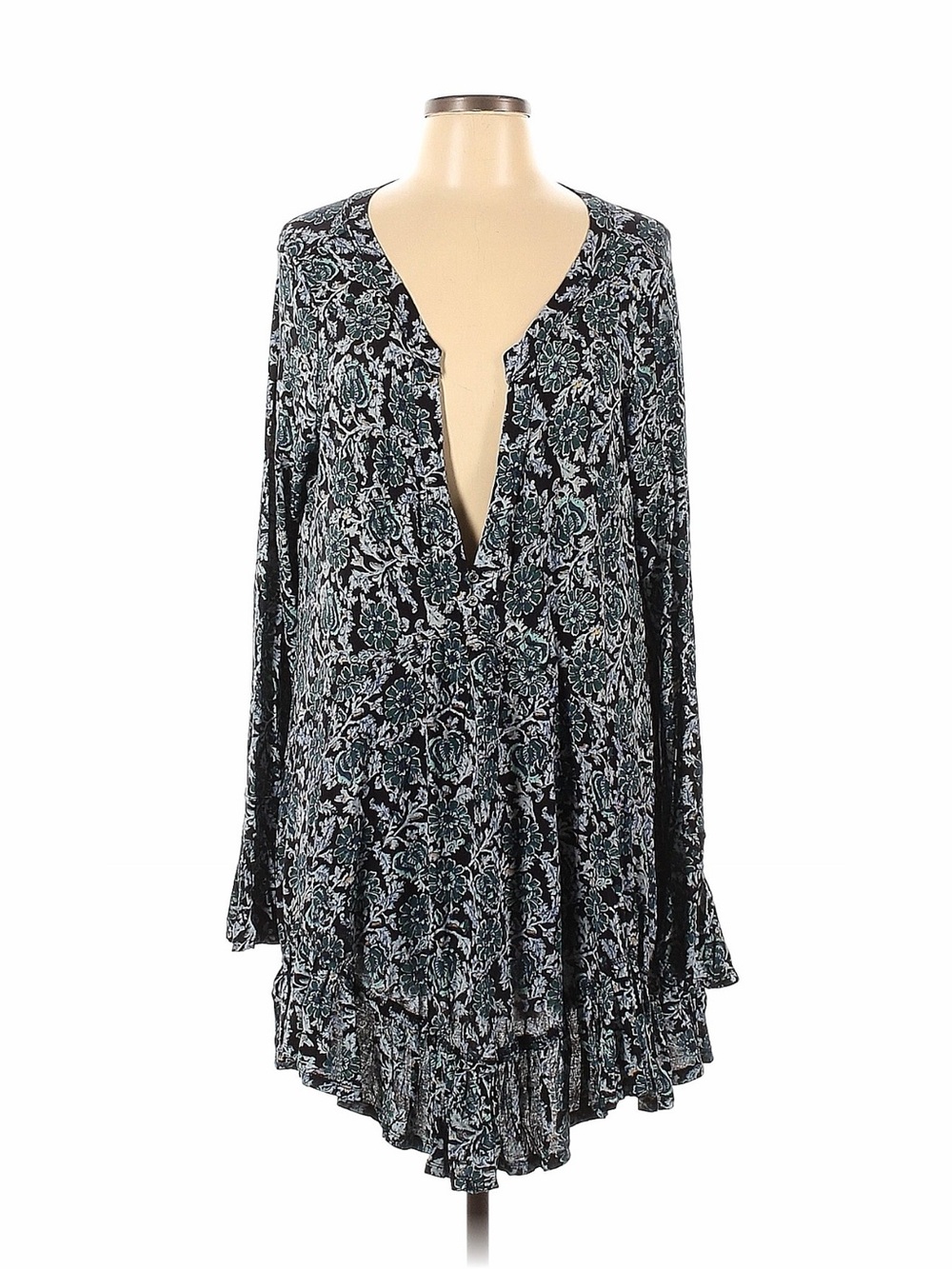 Free People Long Sleeve Mini Dress